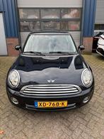 Mini 1.4 16V ONE 2007 Zwart, Auto's, Voorwielaandrijving, Stof, 4 stoelen, Zwart