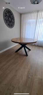 Ronde eettafel, 100 tot 150 cm, Rond, Ophalen of Verzenden, Zo goed als nieuw