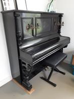 Zwarte piano, Hooff & Co, Berlin, Muziek en Instrumenten, Piano's, Gebruikt, Ophalen of Verzenden, Zwart