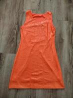 Prachtige oranje pailletten jurk, maat 38. Foute party jurk., Kleding | Dames, Carnaval, Maat 38/40 (M), Ophalen of Verzenden