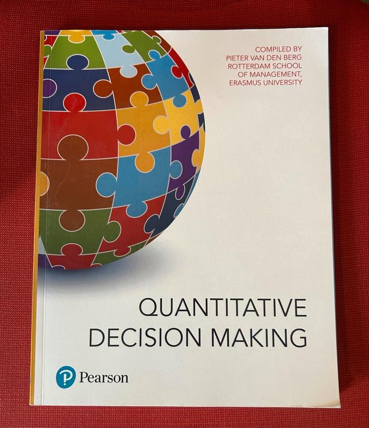 Quantative decision making - ISBN: 9781787644816, Boeken, Studieboeken en Cursussen, Zo goed als nieuw, WO, Beta, Ophalen of Verzenden