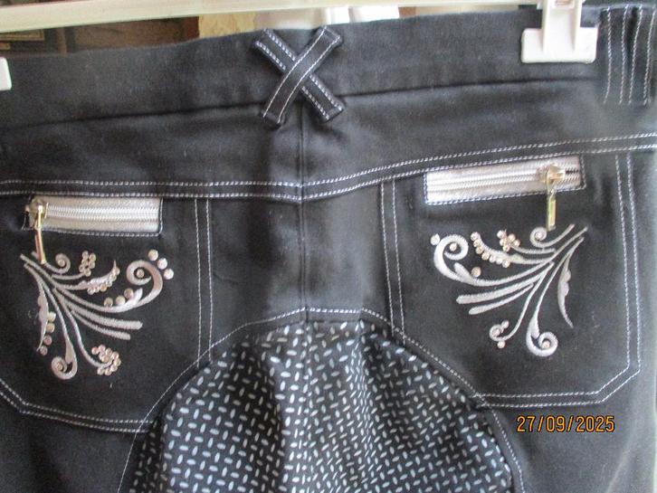 mj/La Valencio/rijbroek/paardrijbroek/met bling bling mt 44, Dieren en Toebehoren, Paardrijkleding, Zo goed als nieuw, Dames, Bovenkleding