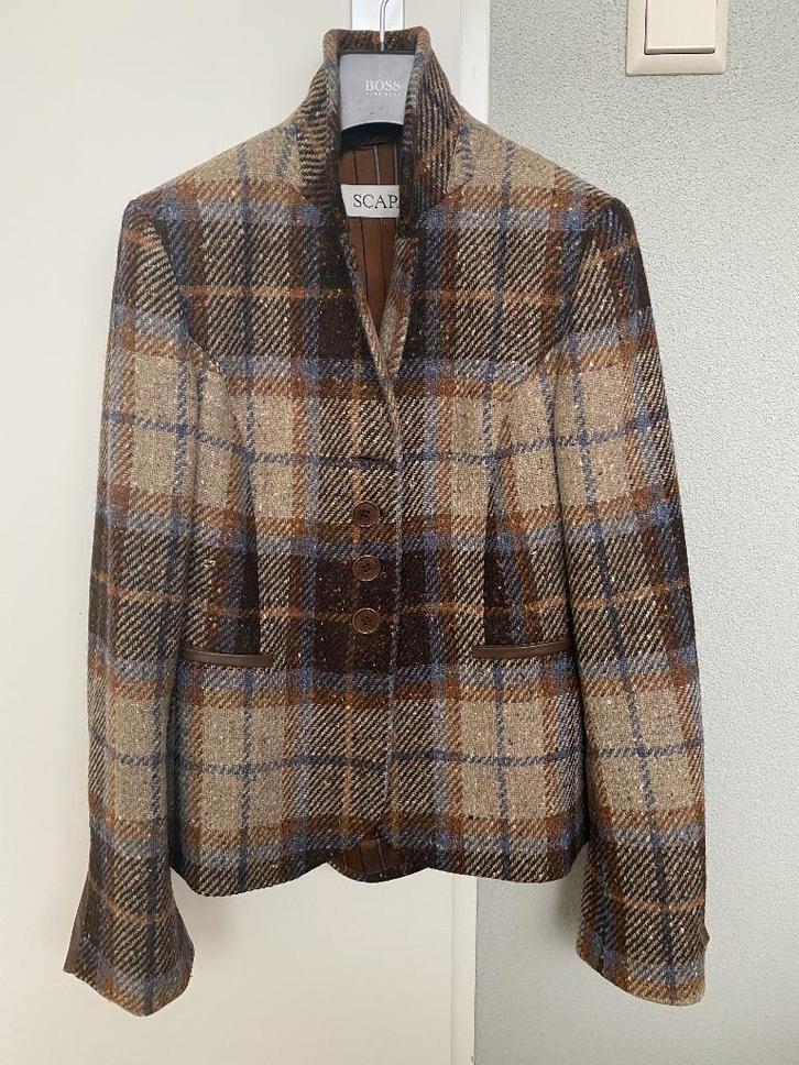 Blazer jasje van Scapa - maat 38, Kleding | Dames, Jasjes, Kostuums en Pakken, Gedragen, Jasje, Maat 38/40 (M), Bruin, Ophalen of Verzenden