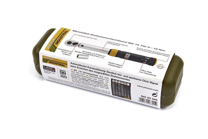Proxxon MicroClick 1/4 inch Momentsleutel 3-15 Nm, Doe-het-zelf en Verbouw, Gereedschap | Handgereedschap, Nieuw, Ophalen of Verzenden