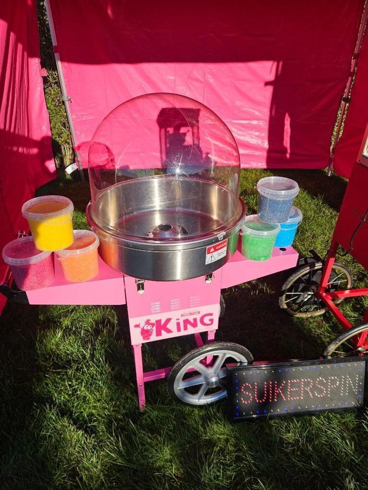 Te huur: Suikerspin Machine (met of zonder personeel), Hobby en Vrije tijd, Feestartikelen | Verhuur, Nieuw, Overige, Ophalen