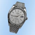 Rolex Datejust 41 Ref. 126300 Zilver uit 2023, Sieraden, Tassen en Uiterlijk, Horloges | Heren, Staal, Verzenden, Polshorloge