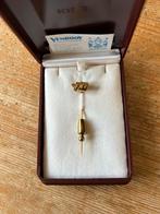 Gouden FNV Speldje met Robijn in Originele Doos, Ophalen of Verzenden, Gebruikt, Speldje of Pin