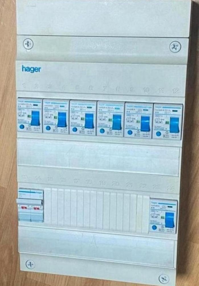 Hager Groepenkast Meterkast verdeelkast stroomkast, Doe-het-zelf en Verbouw, Elektra en Kabels, Zo goed als nieuw, Overige typen