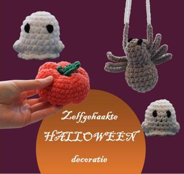 Zelfgehaakte HALLOWEEN decoratie (verzameladvertentie) beschikbaar voor biedingen