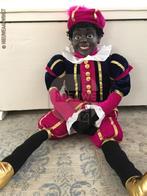 Authentieke V&D etalage zwarte Piet pop - 90cm, roze/blauw, Diversen, Verzenden, Zo goed als nieuw