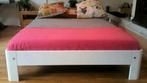 Auping Auronde Bed 160x200 Wit Standaardhoogte €250, Huis en Inrichting, Ophalen, Gebruikt, Wit, Tweepersoons