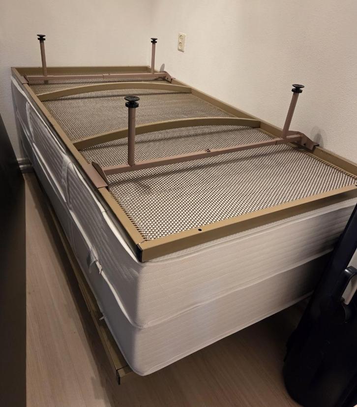 2 Auping spiralen en 2 nieuwe Lidl matrassen 1.00 x 2.00 M, Huis en Inrichting, Slaapkamer | Bedden, Nieuw, Tweepersoons, 100 cm