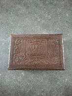 Te koop antieke schrijfkistje met 2 pauwen houtsnijwerk., Antiek en Kunst, Ophalen of Verzenden