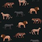 Kinderbehang Big Cats Donker Studio Ditte, Kinderen en Baby's, Ophalen of Verzenden, Nieuw, Wanddecoratie