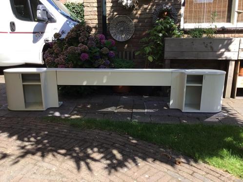 Auping Auronde hoofdeinde met nachtkastjes, Huis en Inrichting, Slaapkamer | Bedden, Gebruikt, Tweepersoons, Overige maten, Overige maten