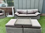 Loungeset wicker, Tuin en Terras, Tuinsets en Loungesets, Ophalen, 5 zitplaatsen, Gebruikt, Loungeset