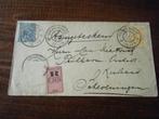 D31 - Envelop -10 cent + zegel + aantekenstrookje - 1895, Postzegels en Munten, Postzegels | Nederland, Verzenden