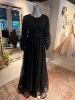 Elegante Zwarte Galajurk Abiye maat 36, Zwart, Ophalen of Verzenden, Onbekend, Maat 36 (S)