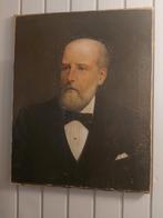 Antiek portret schilderij, olieverf op doek , gesigneerd, Antiek en Kunst, Ophalen of Verzenden