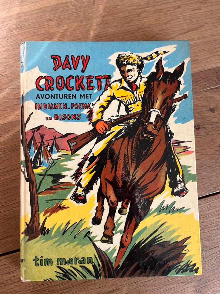 Davy Crockett Avonturen - 2de Druk, Antiek en Kunst, Antiek | Boeken en Bijbels, Ophalen of Verzenden