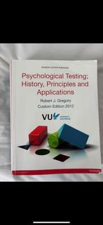 psychological testing history principles and applications VU, Boeken, Studieboeken en Cursussen, Ophalen of Verzenden, WO