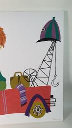 Pluk van de Petteflet schilderij op canvas, 100 cm. S35, Tweedehands verkoop, Tweedehands verkoop, Gebruikt, Ophalen of Verzenden