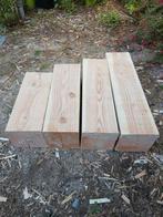 4 douglas balken 20x20 cm haardhout?, Doe-het-zelf en Verbouw, Hout en Planken, Ophalen, Zo goed als nieuw, 50 mm of meer, Balk