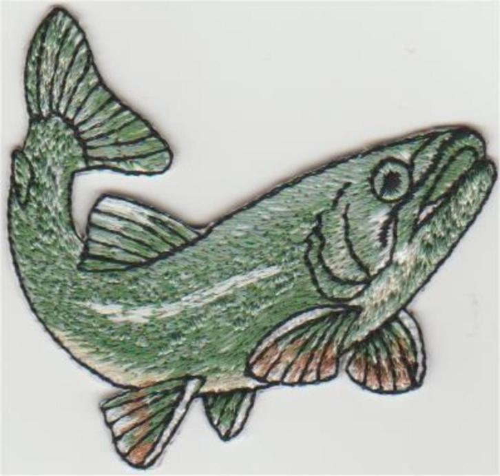 Vis stoffen opstrijk patch embleem, Verzamelen, Overige Verzamelen, Nieuw, Ophalen of Verzenden
