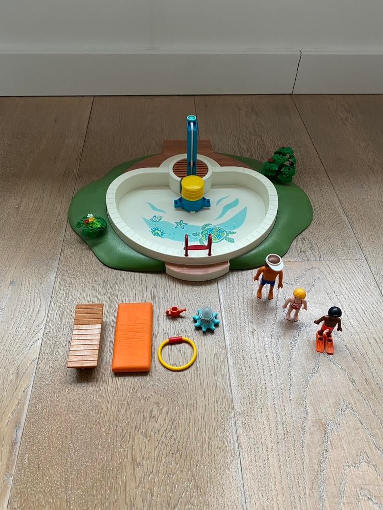 Playmobil Zwembad - 9422, Kinderen en Baby's, Speelgoed | Playmobil, Ophalen, Zo goed als nieuw, Complete set
