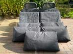 Tuinkussens - IKEA - Antraciet - 4 zitting / 5 rugkussens, Ophalen, Gebruikt