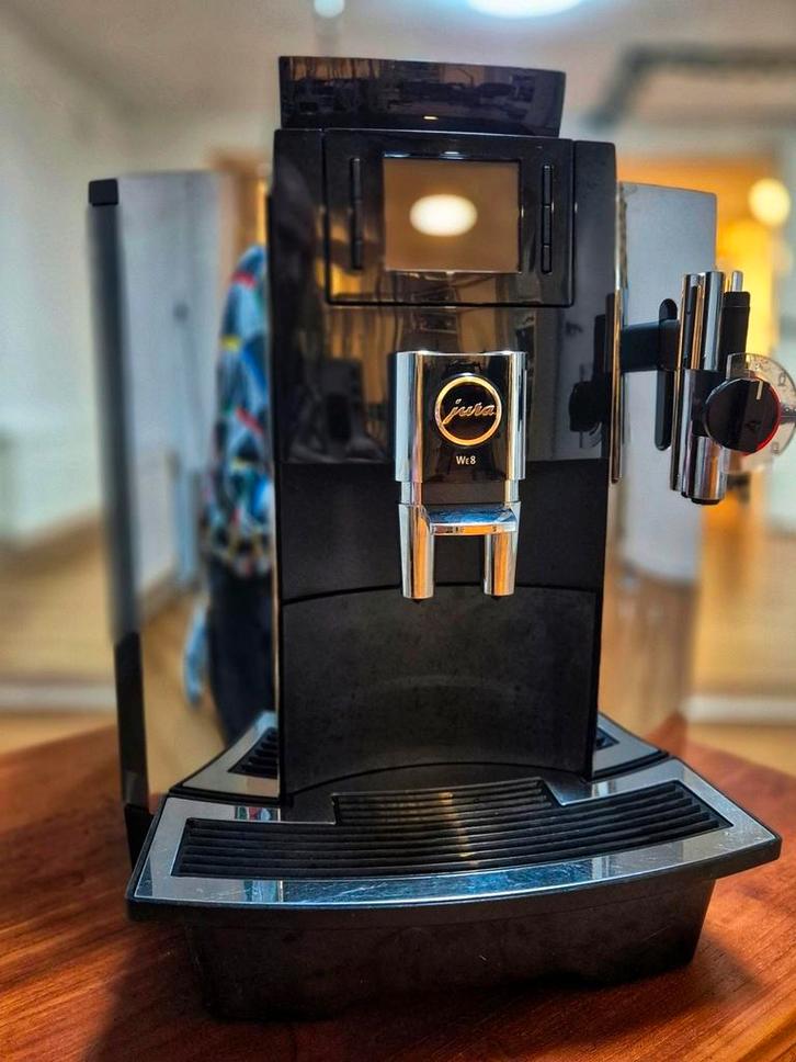 Jura WE8 Chroom incl Garantie + Onderhoud, Witgoed en Apparatuur, Koffiezetapparaten, Refurbished, Koffiebonen, Koffiemachine