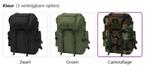 Rugzak 65L rugtas legerstijl camouflage zwart GRATIS BEZORGD, Overige merken, 40 cm of meer, Verzenden, Nieuw