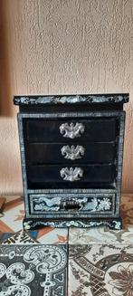 Oud Chinees lakkastje voor sieraden, Ophalen of Verzenden