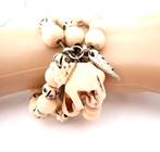 Leuke armband, Verzenden, Zo goed als nieuw, Beige, Hout