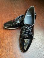 MANFIELD zwarte veterschoen lak-leer maat 40, Schoenen met lage hakken, Zwart, Ophalen of Verzenden, Zo goed als nieuw