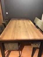 Goossens Santos Eettafel 200x100 + Eettafelbank, Ophalen, Gebruikt, 100 tot 150 cm, Eikenhout