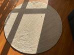 Rond vloerkleed - Crème, Huis en Inrichting, Stoffering | Tapijten en Kleden, 100 tot 150 cm, Rond, Ophalen of Verzenden, Zo goed als nieuw