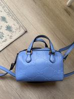 Gucci Boston Gilbert mini, Ophalen of Verzenden, Zo goed als nieuw, Blauw, Avondtasje