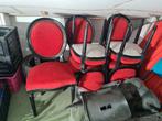 5 barok stoelen, Huis en Inrichting, Stoelen, Zo goed als nieuw, Ophalen, Rood