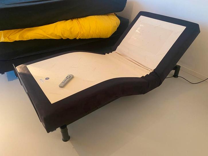 Pullman boxspring bedbodems, Huis en Inrichting, Slaapkamer | Boxsprings, Gebruikt, 180 cm, 220 cm, Tweepersoons, Zwart, Ophalen