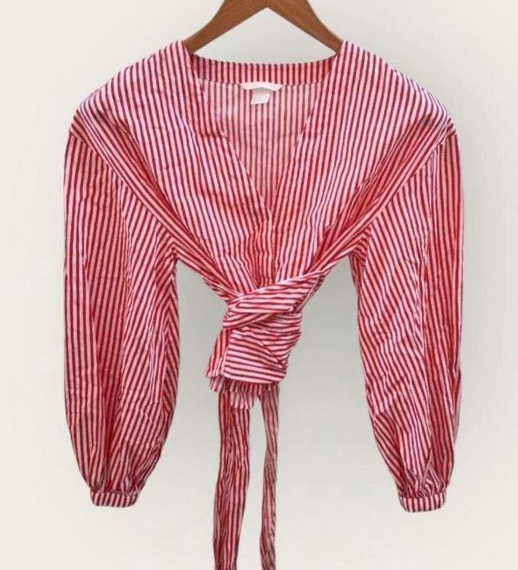 ✨️H&M Blouse Maat 34/36 Met BUNDELKORTING‼️✨️, Kleding | Dames, Blouses en Tunieken, Zo goed als nieuw, Maat 36 (S), Rood, Ophalen of Verzenden