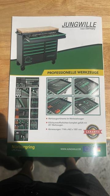Jungwille Professionele Gereedschapswagen 281 delig beschikbaar voor biedingen