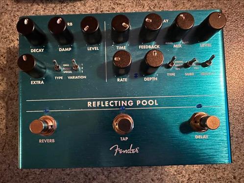 Fender Reflecting Pool Delay/Reverb – Topkwaliteit, Muziek en Instrumenten, Effecten, Zo goed als nieuw, Reverb, Ophalen of Verzenden