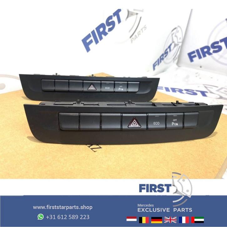 Radio knoppen alarmlicht schakelaar Mercedes W176 A W246 B W, Auto-onderdelen, Dashboard en Schakelaars, Mercedes-Benz, Gebruikt