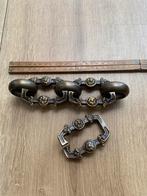 Ketting hang sluit sieraad ? Koper messing schakels, Antiek en Kunst, Antiek | Koper en Brons, Ophalen of Verzenden