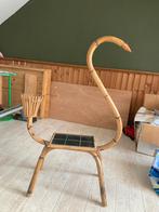 Vintage Rotan Plantenstandaard met Tegels, Ophalen, Gebruikt, Rond, Minder dan 30 cm