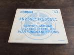 Yamaha RD250LC RD350LC werkplaatshandboek manual handleiding, Motoren, Ophalen of Verzenden, Yamaha