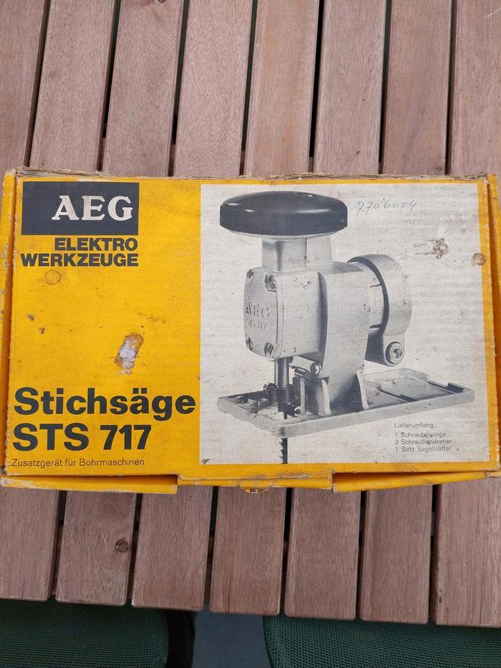 Vintage Decoupeerzaag Boormachine Bevestiging, Doe-het-zelf en Verbouw, Gereedschap | Zaagmachines, Gebruikt, Decoupeerzaag, Ophalen of Verzenden