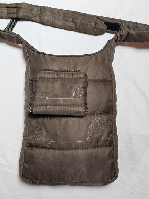 Gewatteerde, groene tas inclusief portemonnee | Mickey Mouse, Sieraden, Tassen en Uiterlijk, Tassen | Schoudertassen, Gebruikt