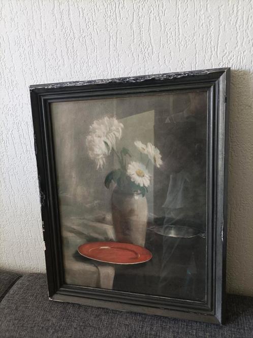 Schilderij stilleven gesigneerd, Antiek en Kunst, Kunst | Schilderijen | Klassiek, Ophalen
